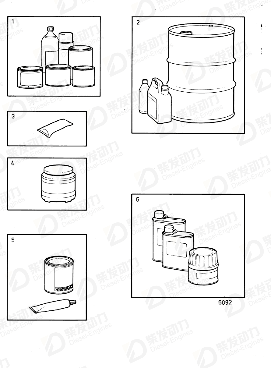 VOLVO Oil,20W 30 1141506 Drawing